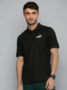 Puma Brand Logo Embroidered Ess Pique Polo Collar T-shirt