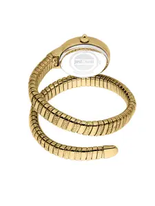 Just Cavalli Women Textured Dial And Stainless Steel Straps Wrap Around Watch JC1L268M0035
