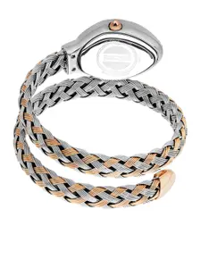 Just Cavalli Women Embellished Dial & Stainless Steel Cuff Analogue Watch JC1L264M0075