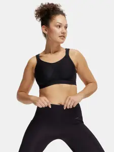 Jockey Wirefree Non Padded Microfiber Full Coverage Sports Bra with StayDry Treatment-MI11