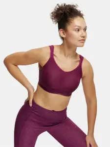 Jockey Wirefree Non Padded Microfiber Full Coverage Sports Bra with StayDry Treatment-MI11