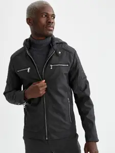 DeFacto Hooded Biker Jacket
