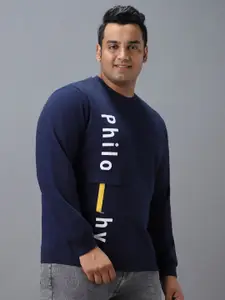 Urbano Plus Cotton Graphic Print Round Neck Sweatshirt