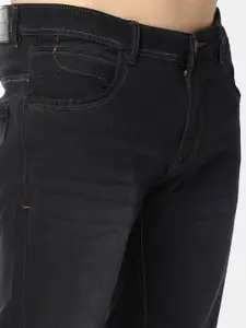 V-Mart Men Light Fade Dobby Cotton Denim Mid-Rise Jeans