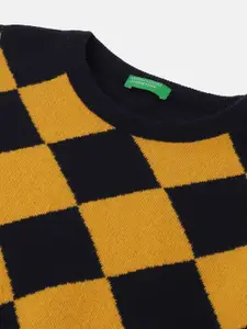 United Colors of Benetton Boys Geometric Printed Pullover