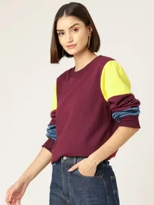 Rue Collection Colourblocked Fleece Sweatshirt