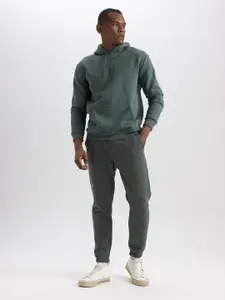 DeFacto Long Sleeves Cotton Hooded Pullover Sweatshirt