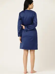 ETC Women Solid Night suit with Robe