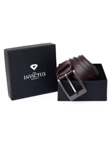 INVICTUS Men Textured Leather Formal Belt