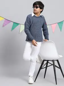 Monte Carlo Boys Cable Knit Pullover