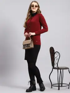 Monte Carlo Round Neck Woollen Cardigan Sweaters