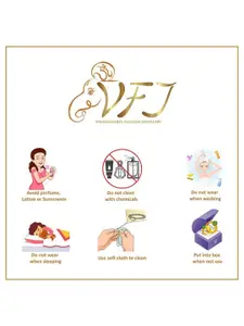 Vighnaharta Gold-Plated Cubic Zirconia-Studded Finger Ring