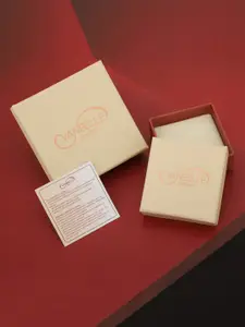 VANBELLE Women Rhodium-Plated 925 Sterling Silver Onyx Anklet