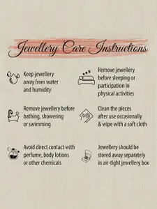 Estele Rose Gold-Plated Crystal Studded Heart-Shaped Finger Ring