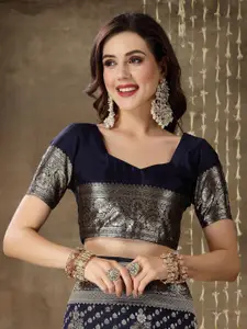 Stylum Floral Woven Design Zari Banarasi Saree