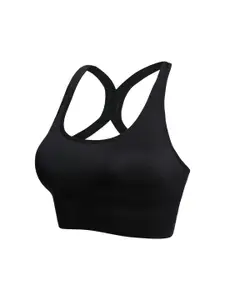 PLUMBURY Full Coverage Removable Padded Rapid-Dry Sports Bra With All Day Comfort
