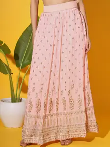 Chhabra 555 Ethnic Motifs Foil Printed Lehenga With Blouse & Dupatta