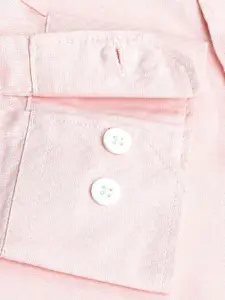 Sztori Classic Plus Size Self Design Pure Cotton Casual Shirt