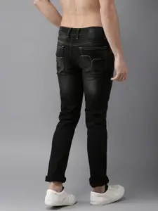 Flying Machine Men Black Skinny Fit Mid-Rise Clean Look Stretchable Jeans