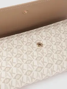 ANNE KLEIN Women Brand Logo Printed Zip Around Wallet