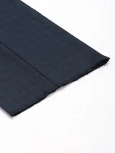 Louis Philippe Men Checked Pleated Trousers