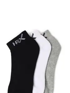 HRX by Hrithik Roshan Men Pack Of 3 Ankle-Length Socks