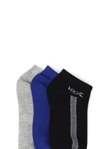 HRX by Hrithik Roshan Men Pack of 3 Ankle-Length Socks