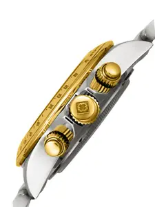 Invicta Men Textured Dial & Stainless Steel Straps Analogue Watch 9224