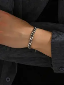 SALTY Men Stainless Steel Link Bracelet