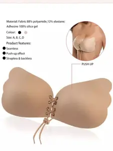 PLUMBURY Lightly Padded Adhesive Stick on Bra