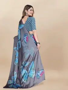 Anouk Ethnic Motifs Printed Satin Saree