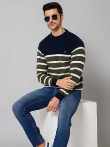 Cantabil Striped Knitted Pullover Sweaters