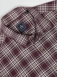 Arrow Sport Tartan Checks Slim Fit Twill Pure Cotton Casual Shirt