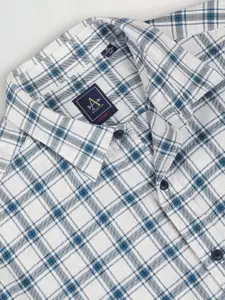 Arrow Sport Slim Fit Tartan Checked Casual Shirt
