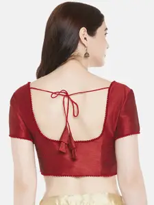 Studio Shringaar Round Neck Padded Saree Blouse