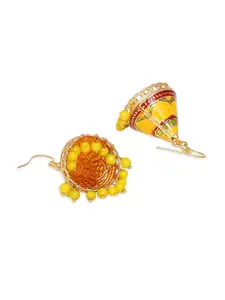 OOMPH Floral Jhumkas Earrings