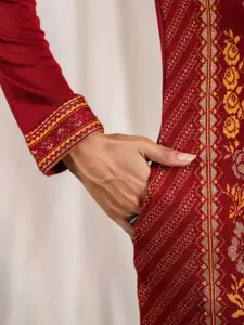 Ishin Ethnic Motifs Woven Design Straight Jacquard Kurta