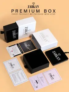 Zarkan Rhodium-Plated AD Studded Finger Ring