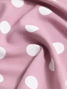 Snitch Pink Polka Dots Printed Polo Collar T-shirt