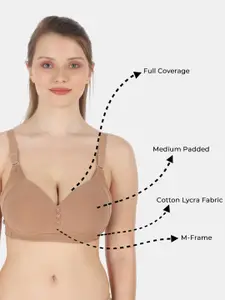 Tweens Lite Wite Minimiser Support Medium Padded Cotton-Spandex Bra
