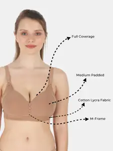 Tweens Lite Wite Minimiser Support Medium Padded Cotton-Spandex Bra