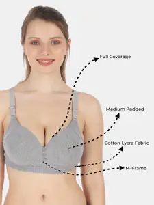 Tweens Lite Wite Minimiser Support Medium Padded Cotton-Spandex Bra