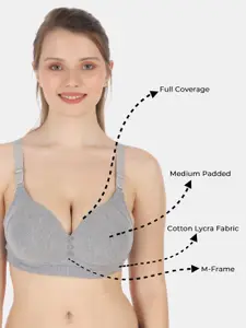 Tweens Pack Of 2 Lightly Padded Full Coverage All Day Comfort Cotton Minimizer Bra