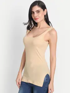 Aimly Shoulder Strap Cotton Long Camisoles