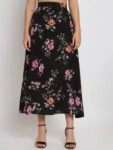 all about you Floral Printed Sweetheart Neck Puff Sleeve Top & Skirt