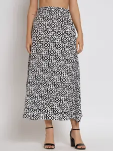 all about you Geometric Printed Crop Top & Skirt