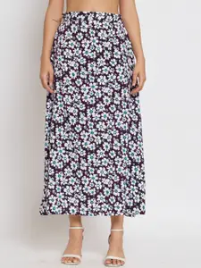 all about you Floral Printed Crop Top With Skirt