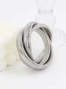 ZIVOM Silver-Plated Bangle-Style Bracelet