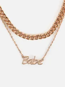 FOREVER 21 Gold-Plated Layered Necklace