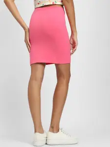 FOREVER 21 Rainbow Applique Pencil Mini Skirt